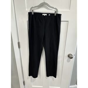 Vince Women’s Pants Sz L Classic Preppy Cropped Stretch Cotton Blend Split Hem